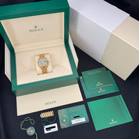 Rolex Datejust 31 Yellow Gold Green Dial watch for Women