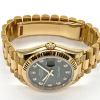 Rolex Datejust 31 Yellow Gold Green Dial watch for Women