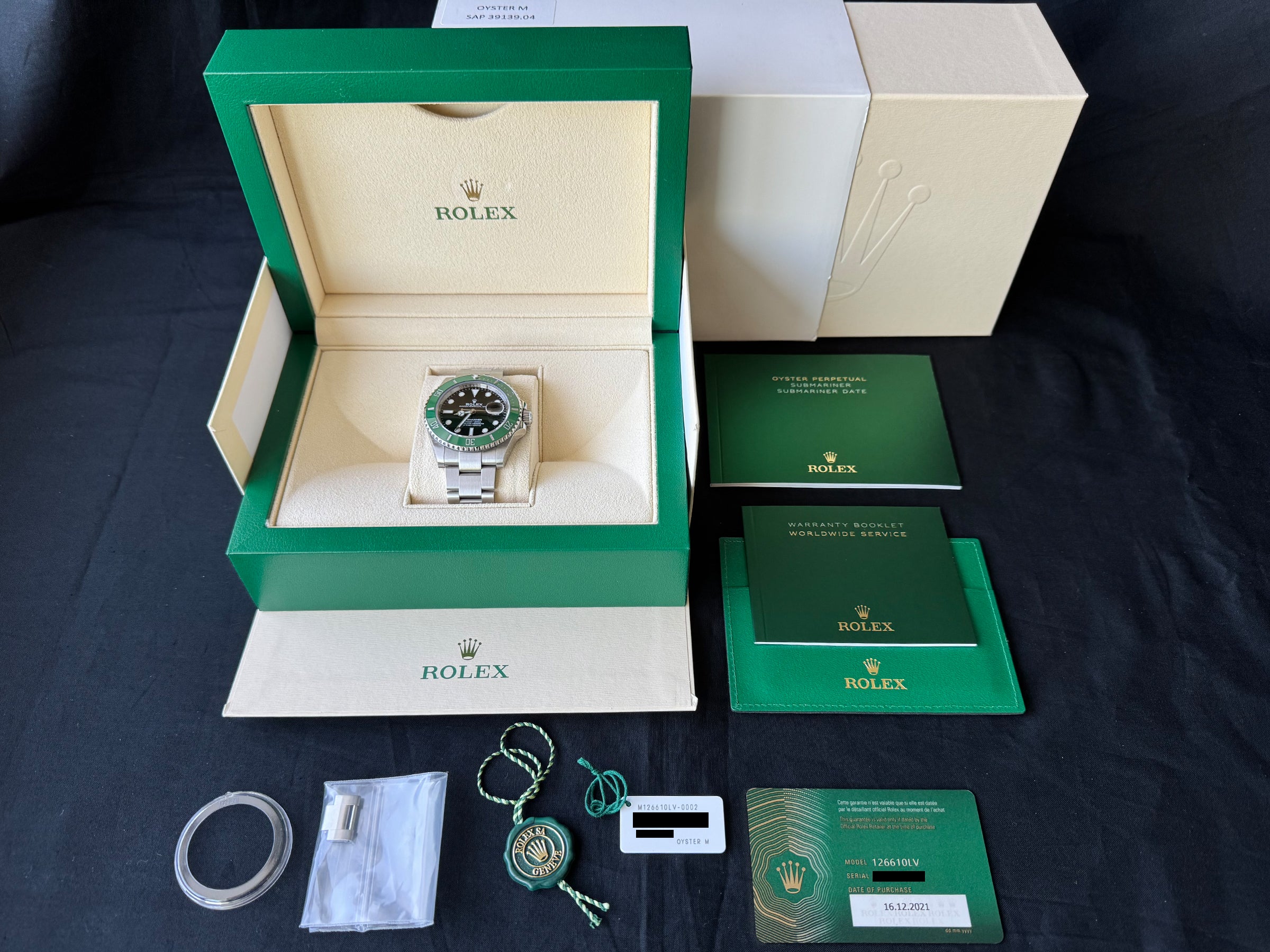 ROLEX 箱 Rolex Submariner Date Starbucks Green Bezel watch for Men/Unisex