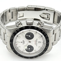 Tudor Black Bay Chrono Black Bezel White Dial watch for Men/Unisex