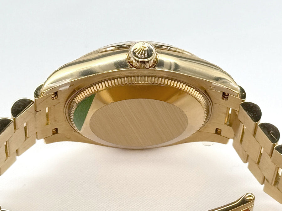 Rolex Datejust 31 Yellow Gold Green Dial watch for Women