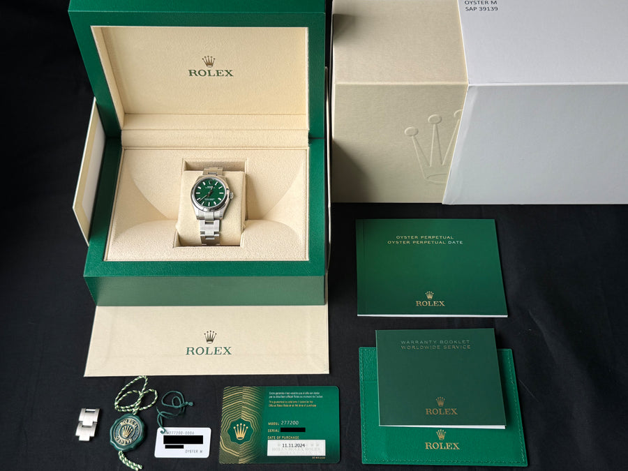Rolex Oyster Perpetual 31 Green Dial watch for Women