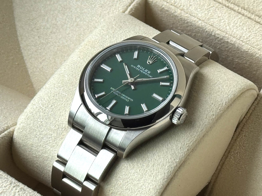 Rolex Oyster Perpetual 31 Green Dial watch for Women