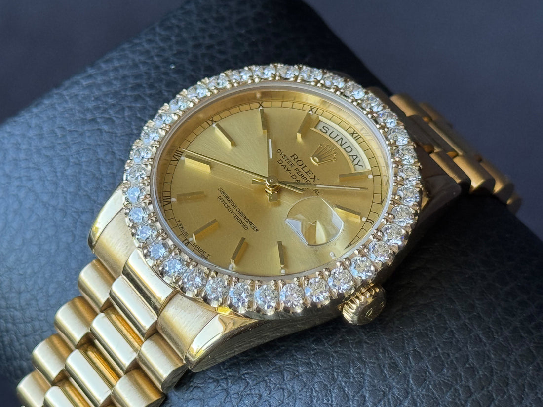 Rolex Day-Date 36 Diamond Bezel watch for Men/Unisex
