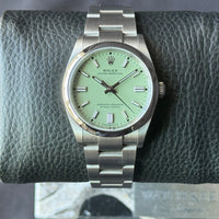 Rolex Oyster Perpetual 36 Pistachio Dial watch for Men/Unisex
