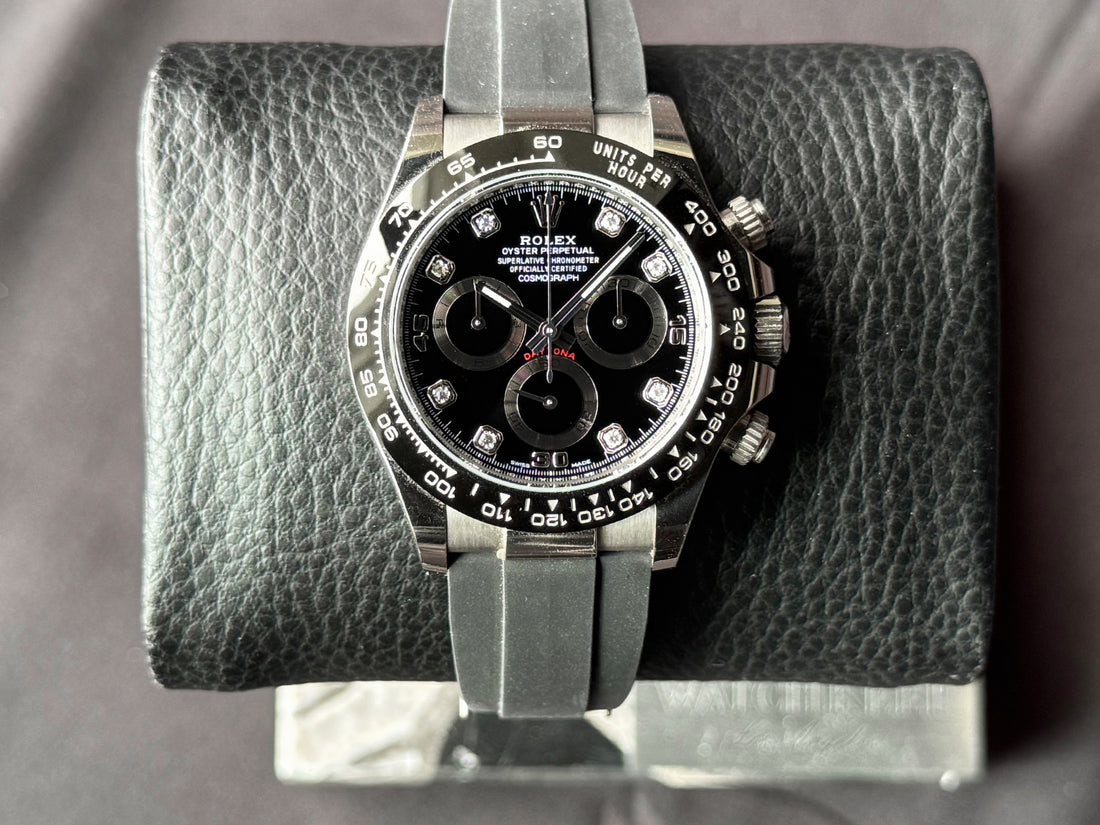 Rolex Daytona Diamond Set Black Dial watch for Men/Unisex