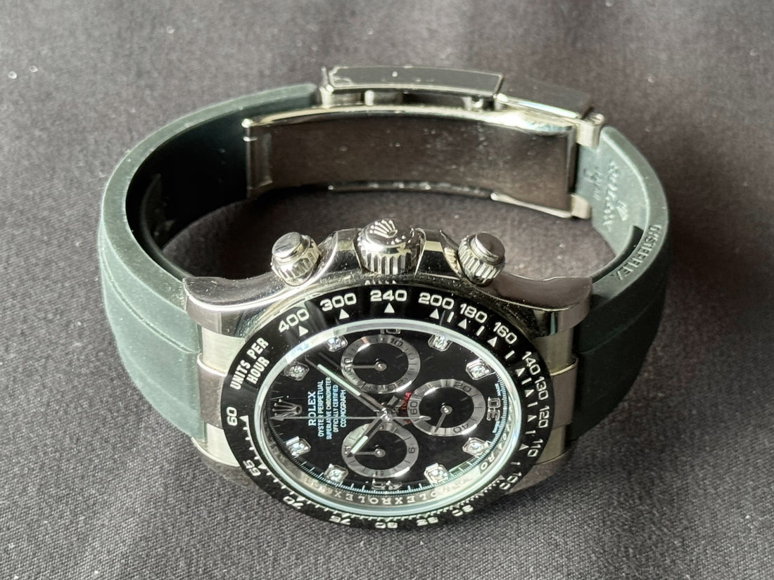 Rolex Daytona Diamond Set Black Dial watch for Men/Unisex