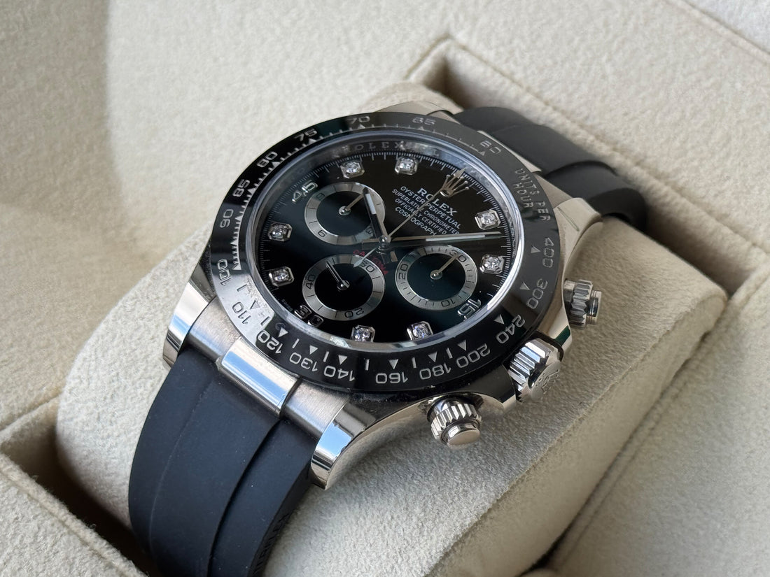 Rolex Daytona Diamond Set Black Dial watch for Men/Unisex