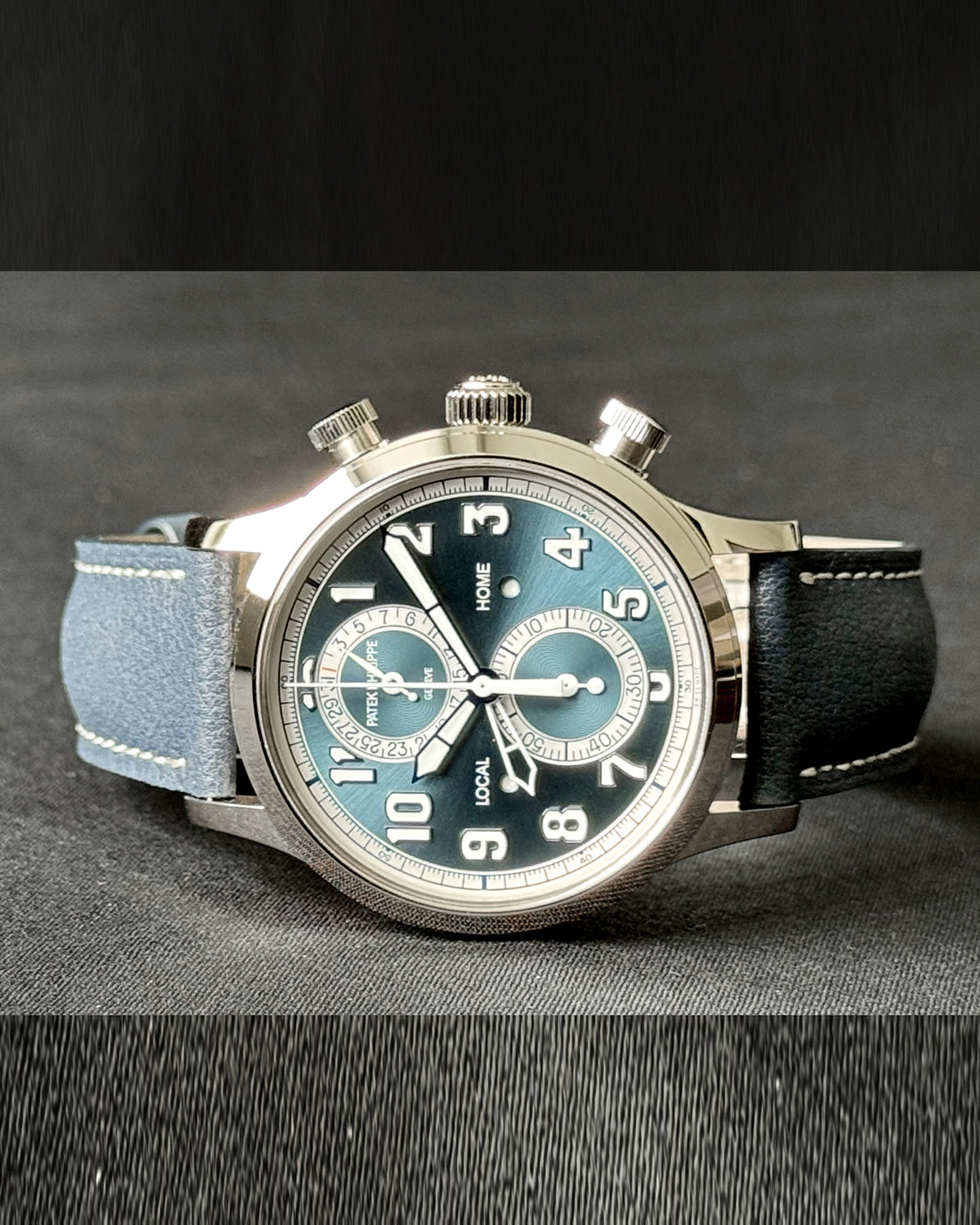 Patek Philippe Pilot Travel Time Chronograph Calatrava watch for Men/Unisex