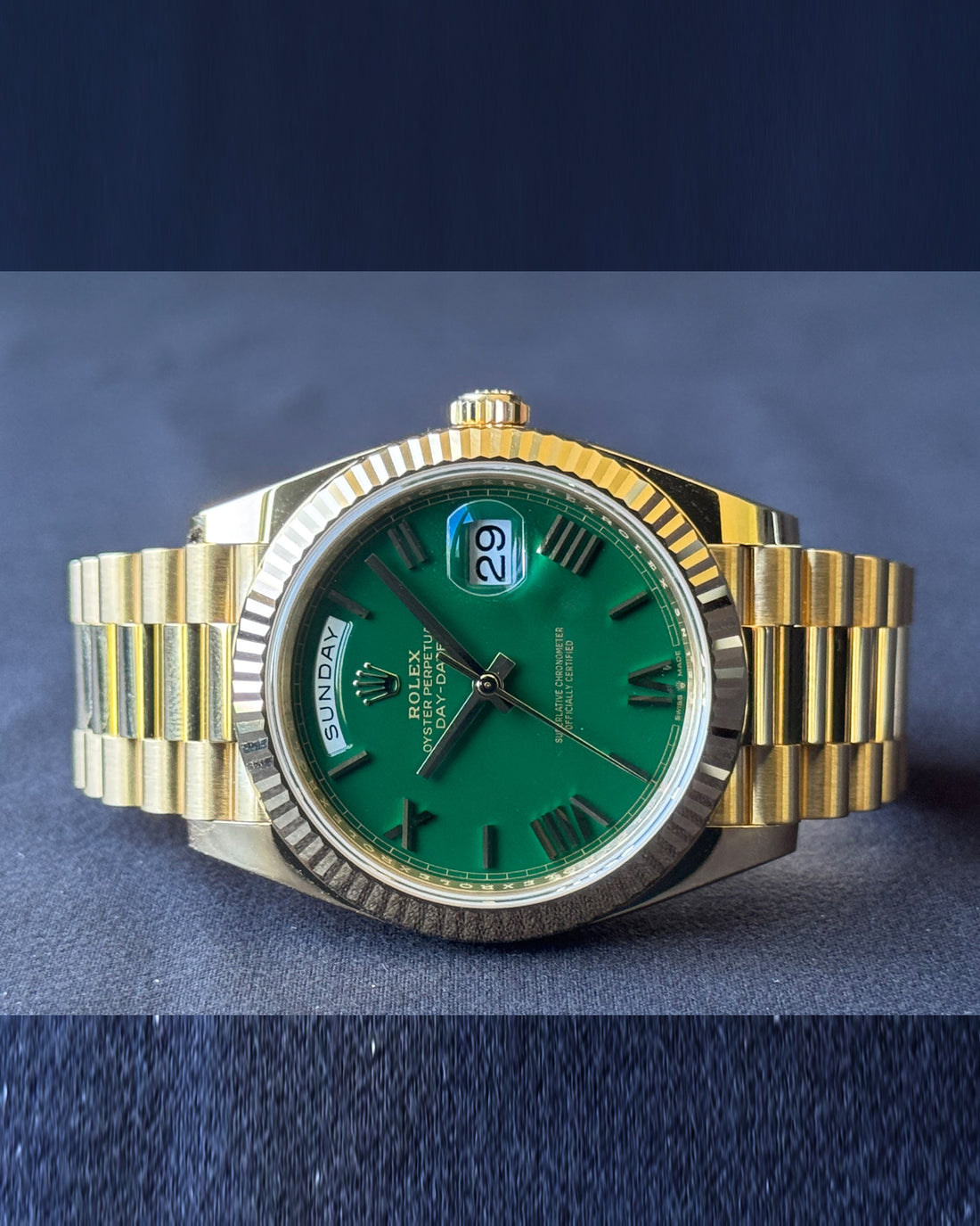 Rolex Day-Date 40 Green Dial watch for Men/Unisex