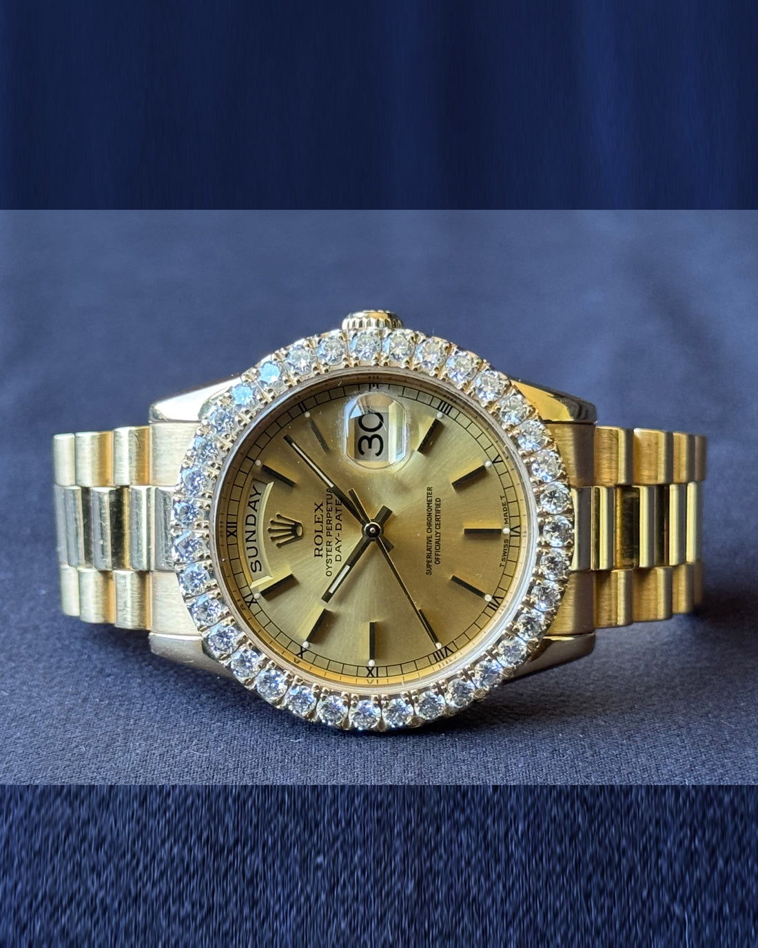 Rolex Day-Date 36 Diamond Bezel watch for Men/Unisex