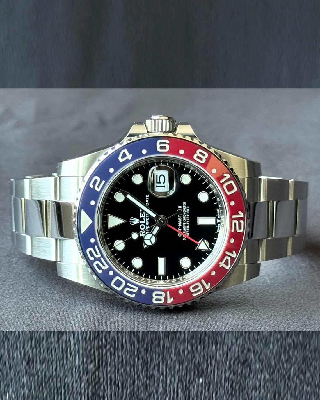 Rolex GMT-Master II Pepsi Red/Blue Cerachrom Bezel watch for Men/Unisex