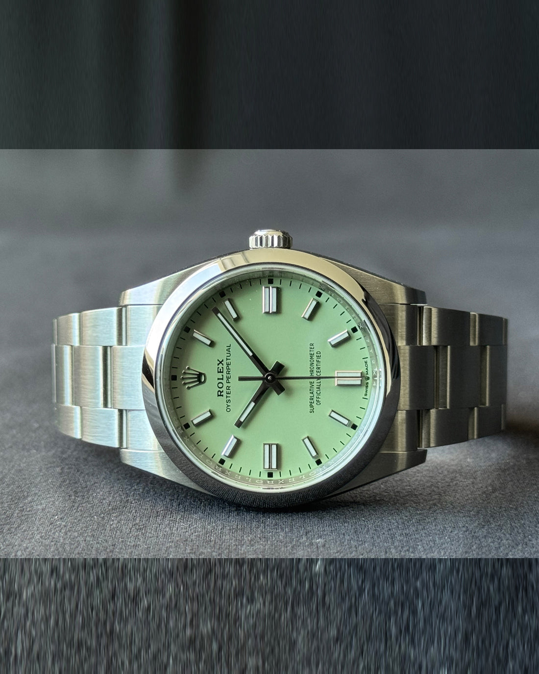 Rolex Oyster Perpetual 36 Pistachio Dial watch for Men/Unisex