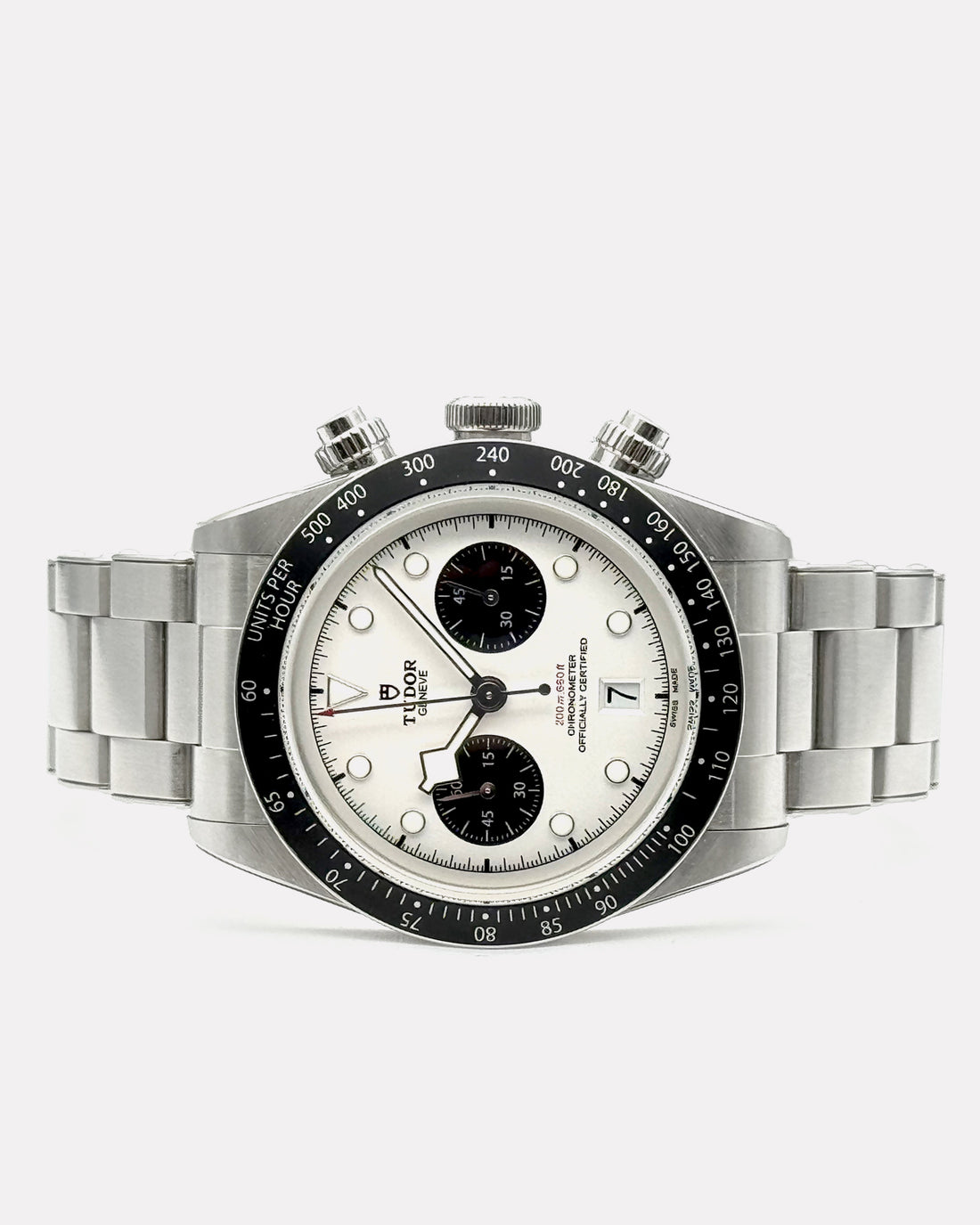 Tudor Black Bay Chrono Black Bezel White Dial watch for Men/Unisex